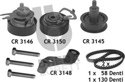 Breda Lorett KCD0288 - Комплект ангренажен ремък vvparts.bg