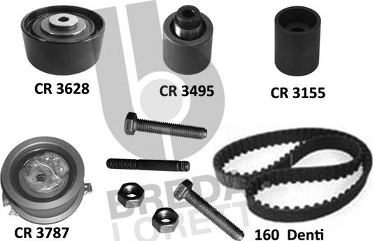 Breda Lorett KCD0791 - Комплект ангренажен ремък vvparts.bg