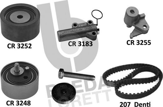 Breda Lorett KCD0793 - Комплект ангренажен ремък vvparts.bg