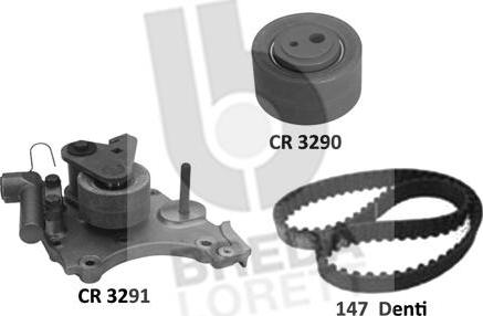 Breda Lorett KCD0763 - Комплект ангренажен ремък vvparts.bg