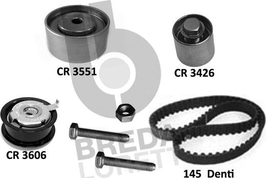 Breda Lorett KCD0780 - Комплект ангренажен ремък vvparts.bg