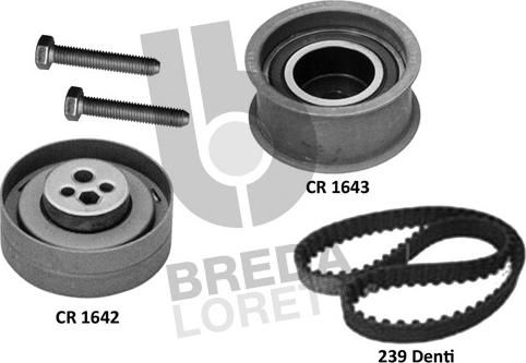 Breda Lorett KCD0728 - Комплект ангренажен ремък vvparts.bg