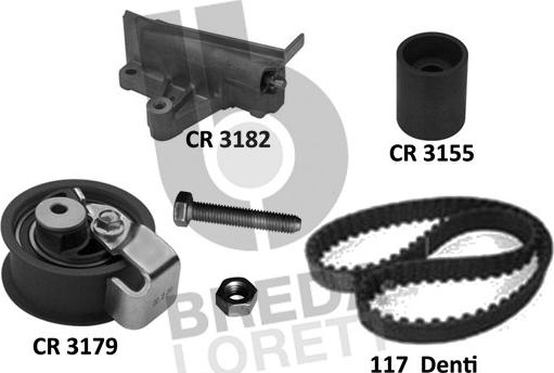 Breda Lorett KCD0770 - Комплект ангренажен ремък vvparts.bg