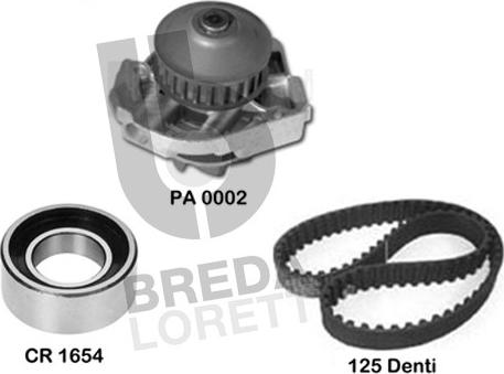 Breda Lorett KPA0586A - Водна помпа+ к-кт ангренажен ремък vvparts.bg