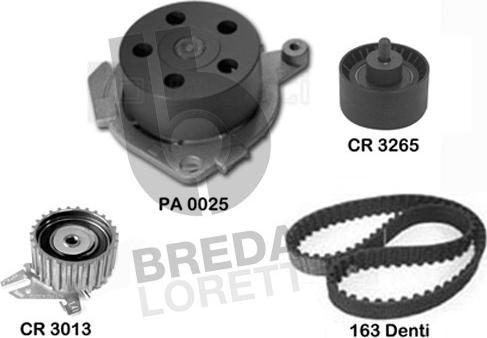 Breda Lorett KPA0588A - Водна помпа+ к-кт ангренажен ремък vvparts.bg