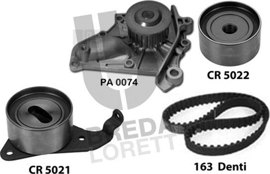 Breda Lorett KPA0669A - Водна помпа+ к-кт ангренажен ремък vvparts.bg