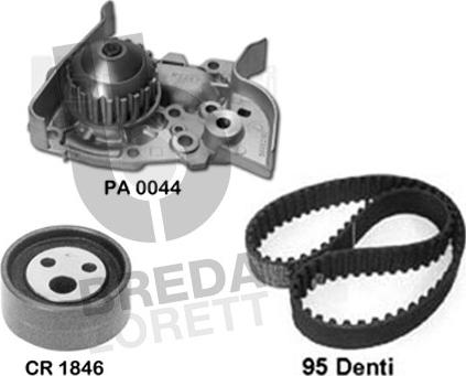 Breda Lorett KPA0057B - Водна помпа+ к-кт ангренажен ремък vvparts.bg