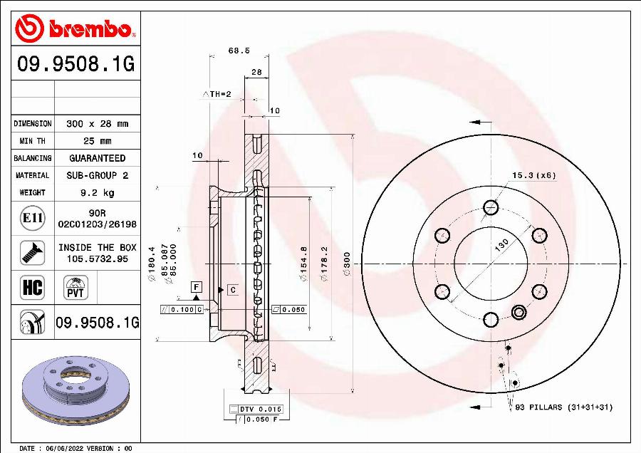 Brembo KT 10 025 - Спирачен комплект, дискови спирачки vvparts.bg