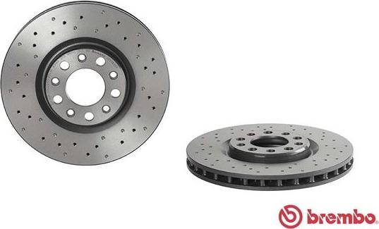 Brembo 09.9363.2X - Спирачен диск vvparts.bg