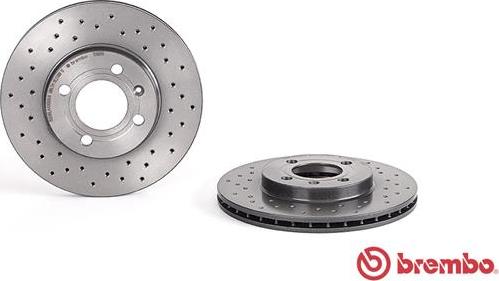 Brembo 09.5166.1X - Спирачен диск vvparts.bg