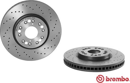 Brembo 09.8402.1X - Спирачен диск vvparts.bg