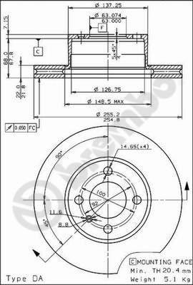 Brembo 09.3946.10 - Спирачен диск vvparts.bg