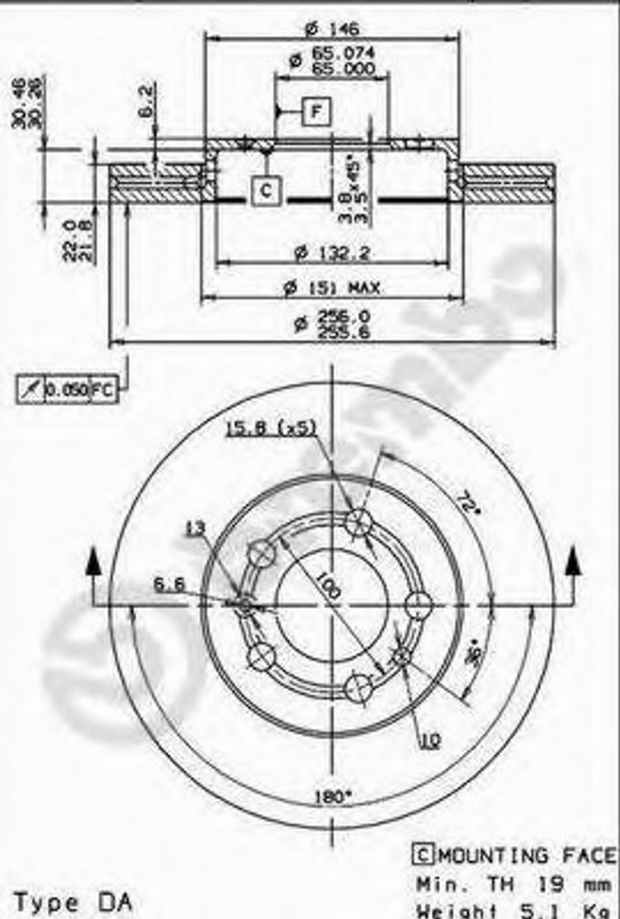 Brembo 09.7011.24 - Спирачен диск vvparts.bg