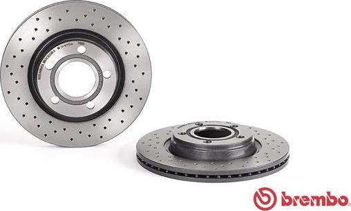 Brembo 09.7196.1X - Спирачен диск vvparts.bg