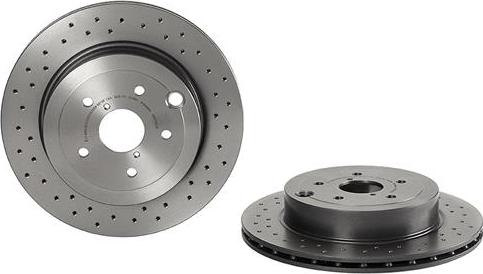 Brembo 09.A198.1X - Спирачен диск vvparts.bg