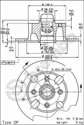 Brembo 08.2163.18 - Спирачен диск vvparts.bg