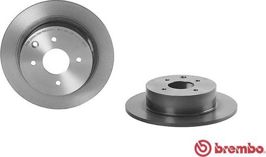 Brembo 08.A715.21 - Спирачен диск vvparts.bg