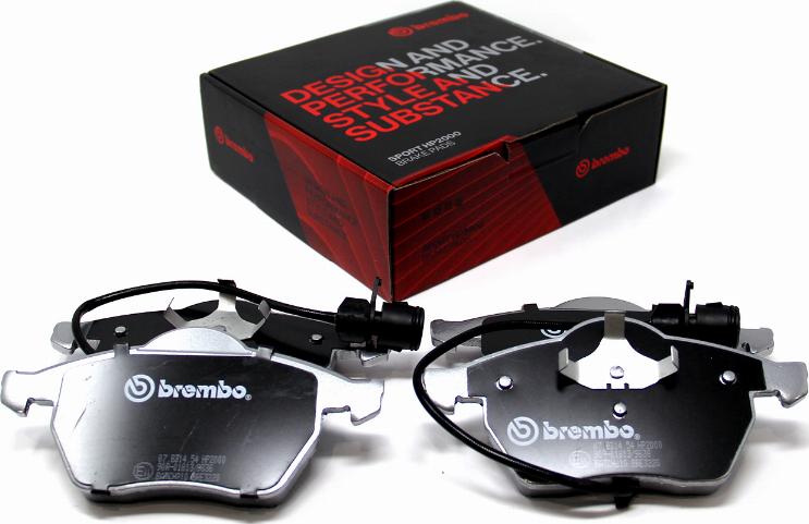 Brembo 07.B314.54 - Комплект накладки за високо натоварване vvparts.bg