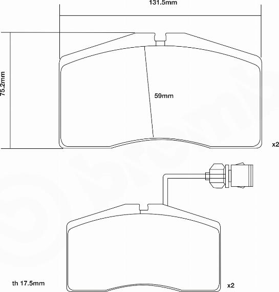 Brembo 07.B314.14 - Комплект накладки за високо натоварване vvparts.bg