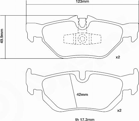 Brembo 07.B315.50 - Комплект накладки за високо натоварване vvparts.bg