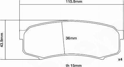 Brembo 07.B315.68 - Комплект накладки за високо натоварване vvparts.bg