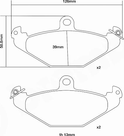 Brembo 07.B315.06 - Комплект накладки за високо натоварване vvparts.bg