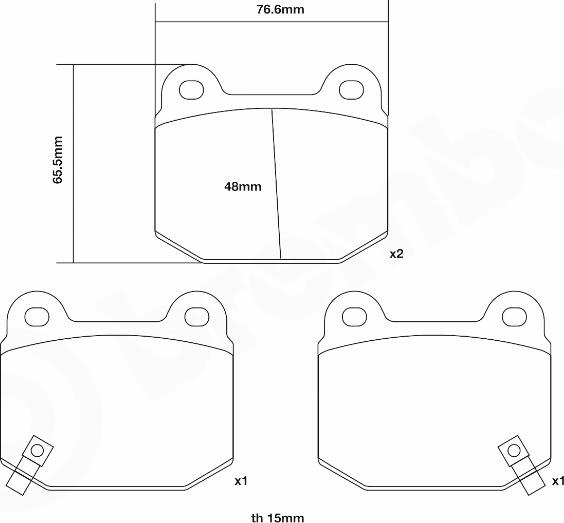 Brembo 07.B315.27 - Комплект накладки за високо натоварване vvparts.bg