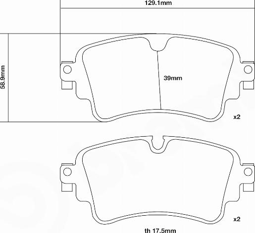 Brembo 07.B315.74 - Комплект накладки за високо натоварване vvparts.bg