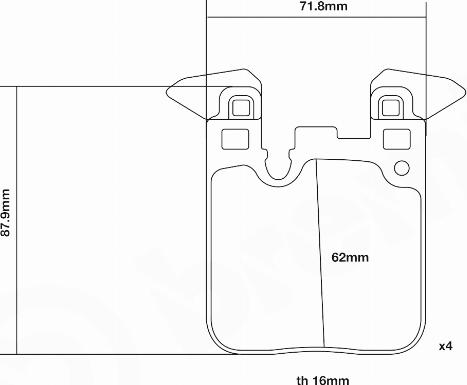 Brembo 07.B315.77 - Комплект накладки за високо натоварване vvparts.bg