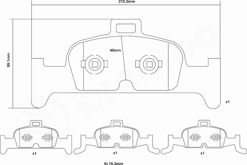 Brembo 07.D435.40 - Комплект накладки за високо натоварване vvparts.bg