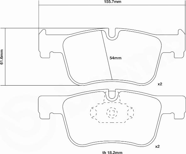 Brembo 07.D435.42 - Комплект накладки за високо натоварване vvparts.bg