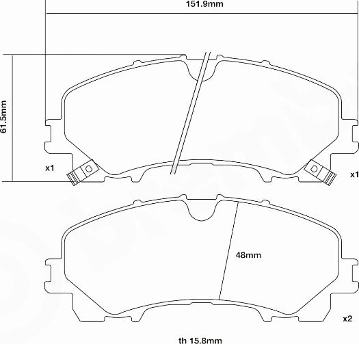 Brembo 07.D435.58 - Комплект накладки за високо натоварване vvparts.bg