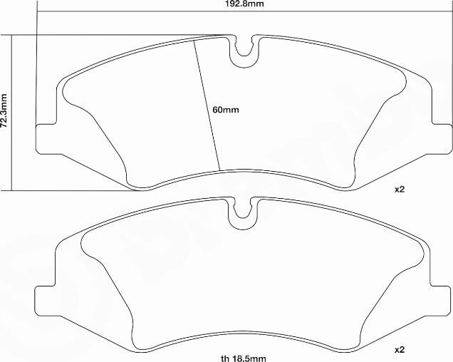 Brembo 07.D435.02 - Комплект накладки за високо натоварване vvparts.bg