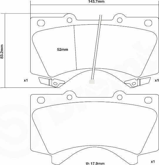 Brembo 07.D435.35 - Комплект накладки за високо натоварване vvparts.bg