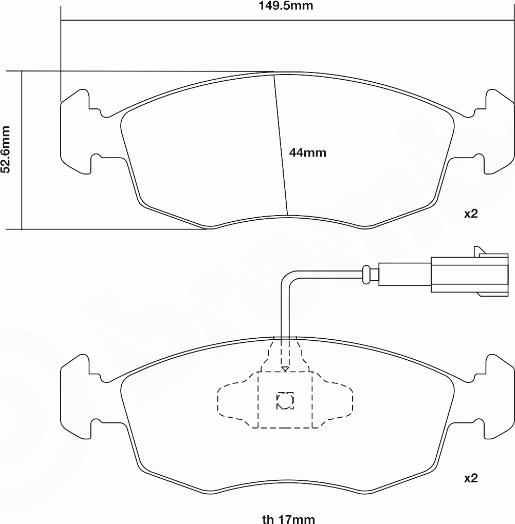 Brembo 07.D435.72 - Комплект накладки за високо натоварване vvparts.bg