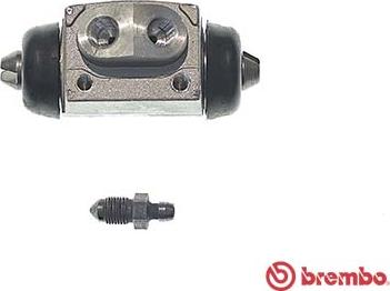 Brembo A 12 B89 - Спирачно цилиндърче на колелото vvparts.bg