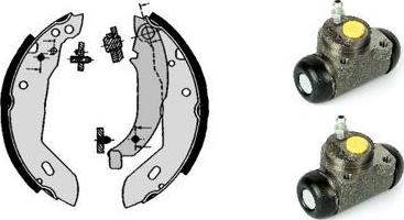 Brembo H 61 061 - Комплект спирачна челюст vvparts.bg