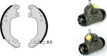 Brembo H 68 025 - Комплект спирачна челюст vvparts.bg