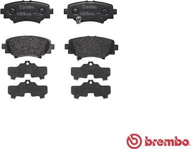 Brembo P 49 049 - Комплект спирачно феродо, дискови спирачки vvparts.bg