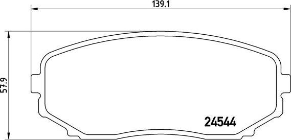 Brembo P 49 040 - Комплект спирачно феродо, дискови спирачки vvparts.bg