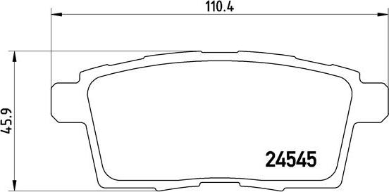 Brembo P 49 041 - Комплект спирачно феродо, дискови спирачки vvparts.bg