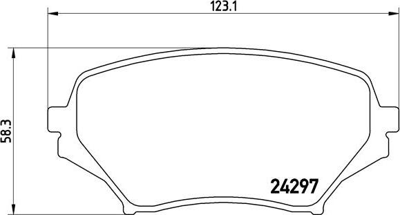 Brembo P 49 043 - Комплект спирачно феродо, дискови спирачки vvparts.bg