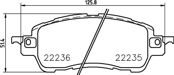 Brembo P 49 055 - Комплект спирачно феродо, дискови спирачки vvparts.bg