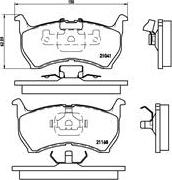 Brembo P 49 004 - Комплект спирачно феродо, дискови спирачки vvparts.bg