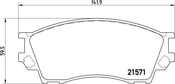 Brembo P 49 019 - Комплект спирачно феродо, дискови спирачки vvparts.bg