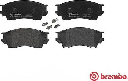 Brembo P 49 019 - Комплект спирачно феродо, дискови спирачки vvparts.bg