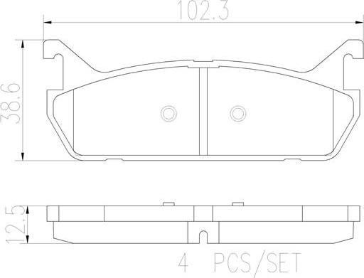 Brembo P49015N - Комплект спирачно феродо, дискови спирачки vvparts.bg