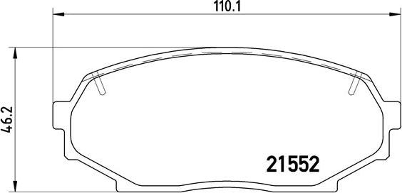 Brembo P 49 017 - Комплект спирачно феродо, дискови спирачки vvparts.bg