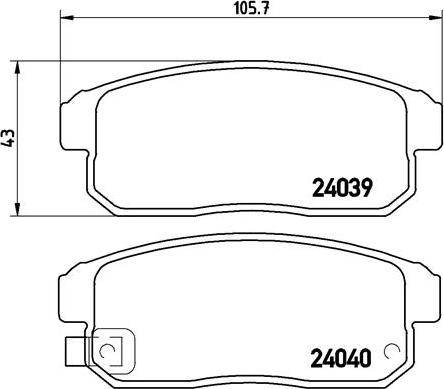 Brembo P 49 035 - Комплект спирачно феродо, дискови спирачки vvparts.bg