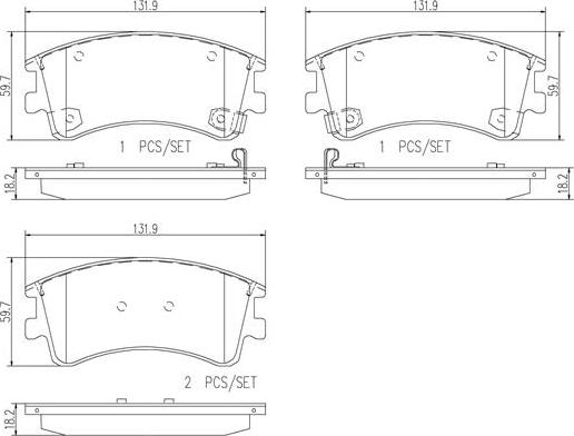 Brembo P49032N - Комплект спирачно феродо, дискови спирачки vvparts.bg